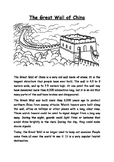 The Great Wall of China Reading Passages and Questions