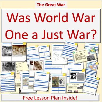 Preview of The Great War Full Unit | Lesson Plan | DBQ | WWI | Interactive Notepad | Drive