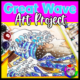 The Great Wave Art Lesson Plan, Japanese Artwork for 4th, 