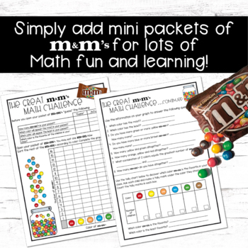 The Great M&M's Math Challenge For Elementary Students By Michelle Walker