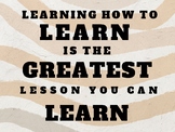 The Greatest Lesson Poster for School Classroom and Office