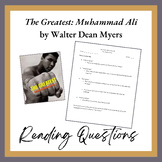The Greatest: Muhammad Ali Non-fiction Reading Questions