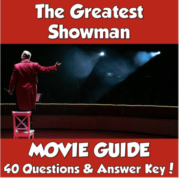 Preview of The Greatest Showman Movie Guide (Answer Key Included/Great for End of Year!)
