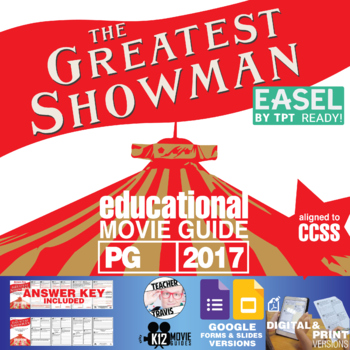 Preview of The Greatest Showman Movie Guide | Questions | Google Form (PG - 2017)
