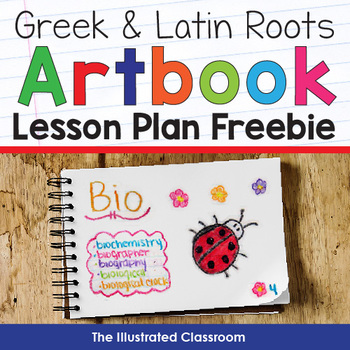 Preview of Greek & Latin Roots Art Book Lesson Plan