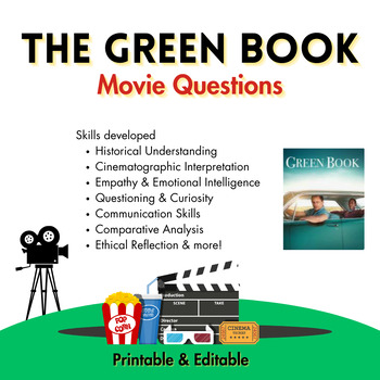 Preview of The Greenbook Movie Questions (Grades 6-12)