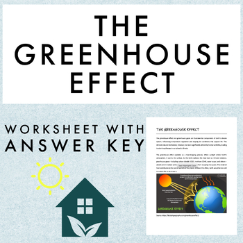 Preview of The Greenhouse Effect - Reading and Worksheet