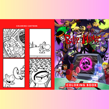 grim adventures of billy and mandy coloring pages