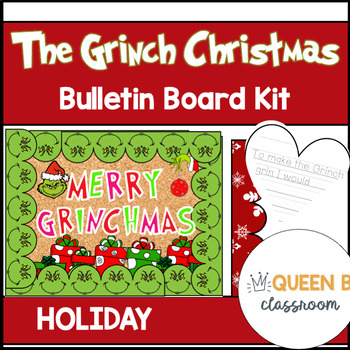 Preview of The Grinch Bulletin Board Kit and Posters BUNDLE