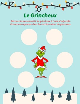 Preview of The Grinch French Worksheets