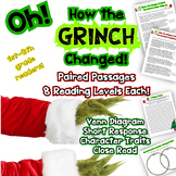 The Grinch Paired Passage Compare Contrast Character Writi
