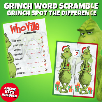 The Grinch Printable Activity Pack For Kids by Superstar Worksheets