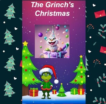 Preview of Math Awareness MonthThe Grinch's Math: Addition Printables and Easel Activity