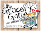 Adding and Multiplying Money {The Grocery Game}