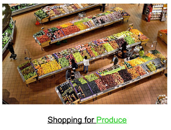 Preview of The Grocery Store - The Produce Section