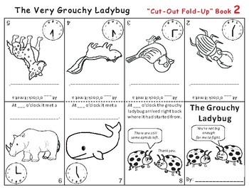 The Grouchy Ladybug Eric Carle Cut Out Fold Up Book by Rick #39 s Creations