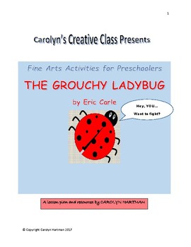 Preview of The Grouchy Ladybug: Fine Arts Activities for Preschoolers