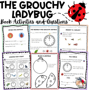 Preview of The Grouchy Ladybug by Eric Carle Book Activities and Questions