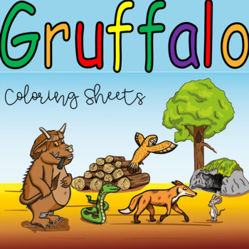 Preview of The Gruffalo Activities Coloring Sheets | Writing Prompts