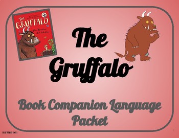Preview of The Gruffalo Book Companion Packet