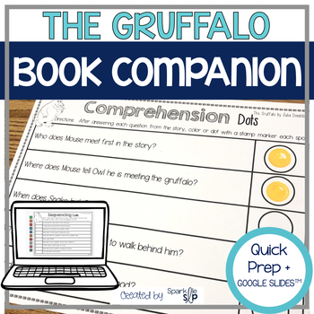 Preview of The Gruffalo Book Companion Speech Therapy No Prep + Digital for Google Slides™️