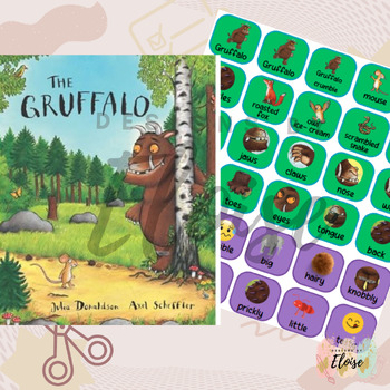 Preview of The Gruffalo- Colourful semantics- build a sentence