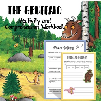 Preview of The Gruffalo Activity and Comprehension Workbook