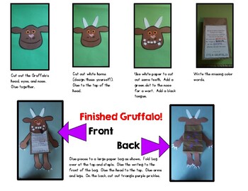 The Gruffalo--Craft, Response Journal and STEM Activity for K-2