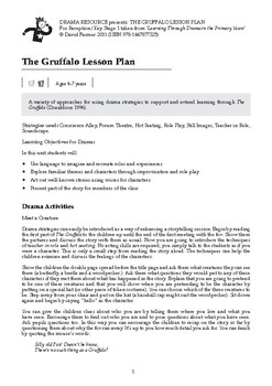 Preview of The Gruffalo Drama Activities