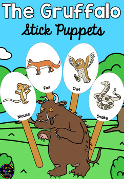 Preview of The Gruffalo -Stick Puppets