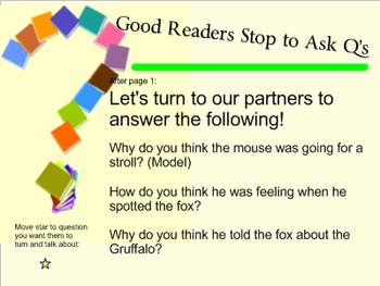 Preview of The Gruffalo (Read Aloud) Responding to Questions