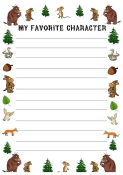 The Gruffalo and The Gruffalo's Child Creative Writing Activities and Paper