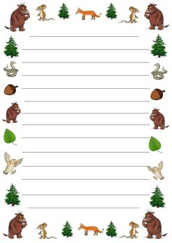 Preview of The Gruffalo and The Gruffalo's Child Creative Writing Activities and Paper