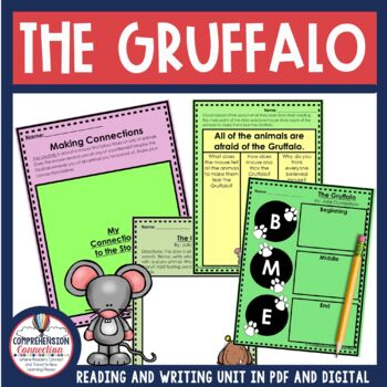 Preview of The Gruffalo by Julia Donaldson Read Aloud Activities Comprehension Lessons