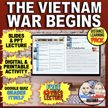 Preview of The Gulf of Tonkin Incident | Start of the Vietnam War | Digital Learning Pack