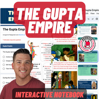 Preview of The Gupta Empire - Ancient India - Presentation, Notes, Quiz, Time Warp Trio