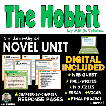 Preview of The HOBBIT Novel Study Unit - Print & DIGITAL - Standards Based