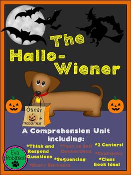 Preview of Halloween: The Hallo-Wiener! A FUN comprehension guide for a great story!