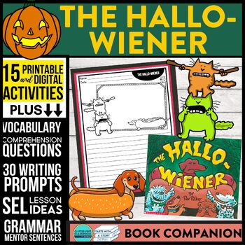 Preview of THE HALLO-WIENER activities READING COMPREHENSION - Book Companion read aloud