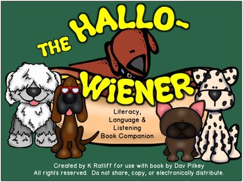 Preview of The Hallo-Wiener :  Literacy, Language & Listening Book Companion