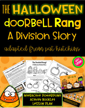 Preview of The Halloween Doorbell Rang: A Division Story Activity Book & PowerPoint 3.OA.2