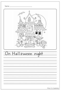 Preview of The Halloween House - Writing Activity