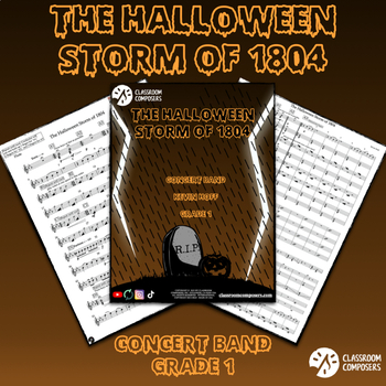 Preview of The Halloween Storm of 1804 | Grade 1 Sheet Music | Concert Band