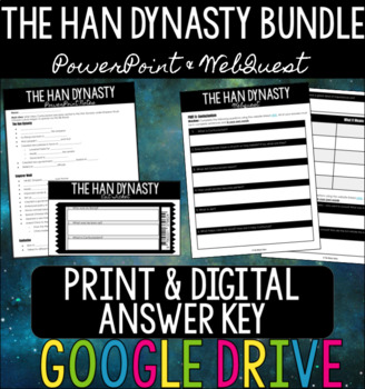Preview of The Han Dynasty BUNDLE - PowerPoint + WebQuest - Google Drive - Print & Digital