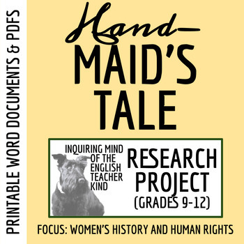 Preview of The Handmaid's Tale Research Project on Women's History and Human Rights