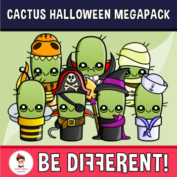 Preview of Cactus Clipart (Halloween Megapack)