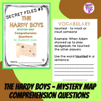 Preview of The Hardy Boys Mystery Map Comprehension Questions