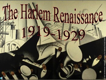 Preview of The Harlem Renaissance 1919-1929- An Introduction and a Preview