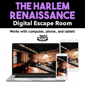 Preview of Harlem Renaissance Digital Escape Room