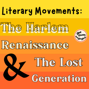 Preview of The Harlem Renaissance & Lost Generation: Research Project and Lecture Slides